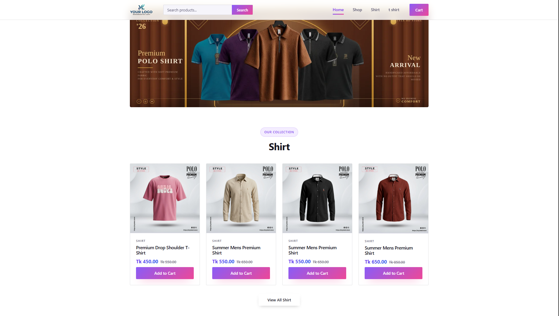 E-commerce Shop Script PHP project 2